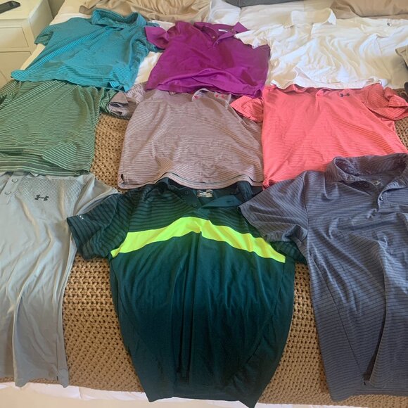 Lot / Bundle of Golf Polos - 9 total - Picture 1 of 1